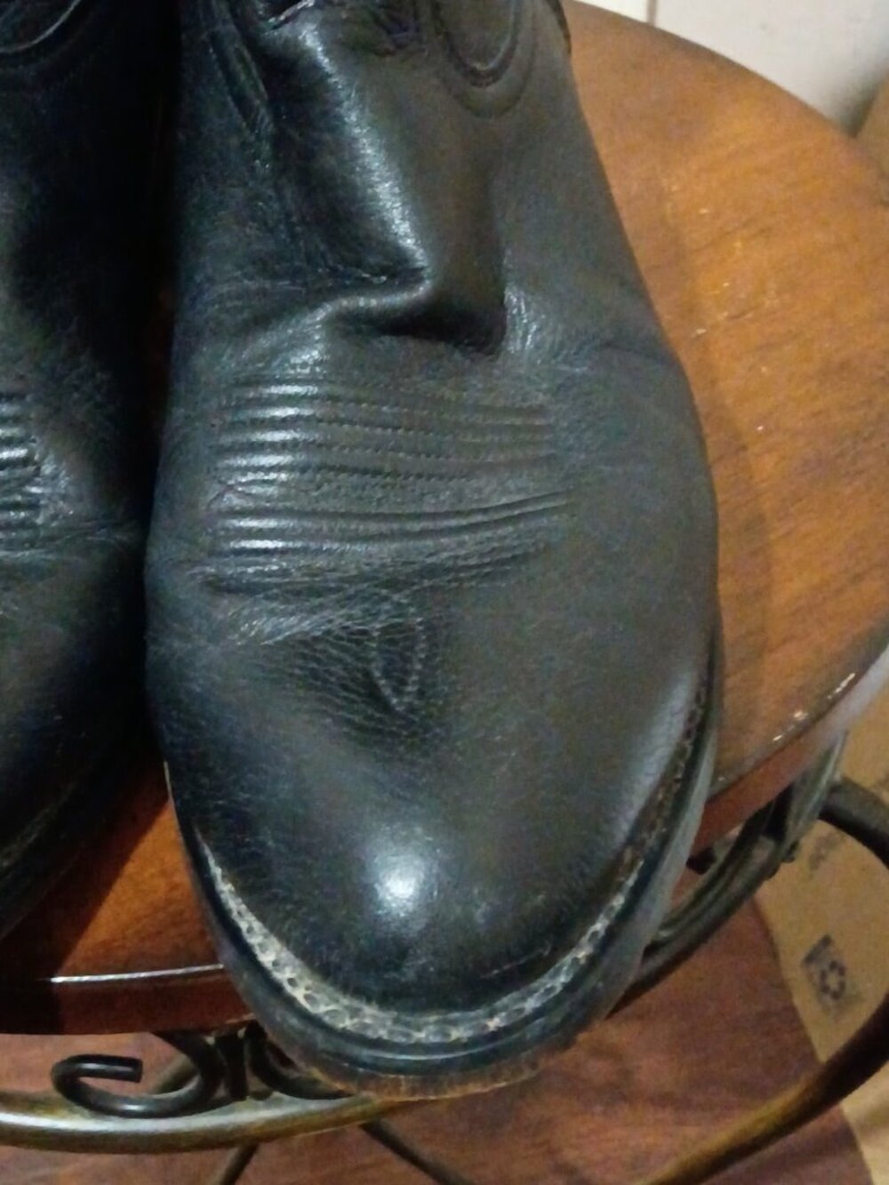 Durango Black Leather Boots SW4200 Sz Men's Size 10.5 EE - Picture 8 of 14